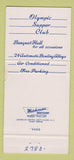 Matchbook Cover - Olympic Lounge Milwaukee WI 30 Strike