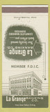 Matchbook Cover - La Grange Banking Company GA 30 Strike