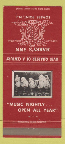 Matchbook Cover - Harry's Inn Somers Point NJ 30 Strike