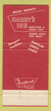 Matchbook Cover - Harry's Inn Somers Point NJ 30 Strike
