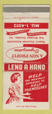 Matchbook Cover - Volunteer Retarded Children East Cleveland OH 30 Strike