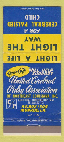 Matchbook Cover - Cerebral Palsied Children Light Way Monroe LA 30 Strike