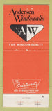 Matchbook Cover - Andersen Windows Sault Ste Marie MI 30 Strike