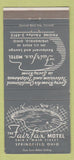 Matchbook Cover - Fairfax Motel Springfield OH WEAR 30 Strike