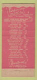 Matchbook Cover - Fairfax Motel Springfield OH WEAR 30 Strike