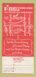 Matchbook Cover - Windmill Dinner Theatre Dallas TX 30 Strike