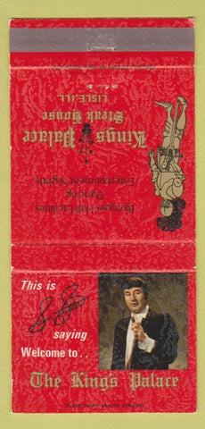 Matchbook Cover - King's Palace Lisle IL steak 30 Strike