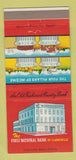 Matchbook Cover - First National Bank Clarksville TN 30 Strike