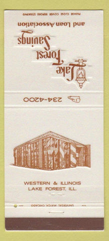 Matchbook Cover - Lake Forest Savings and Loan IL 30 Strike