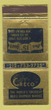 Matchbook Cover - Guy Greco Men's Hairpiece Toupee New York City 30 Strike