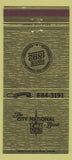 Matchbook Cover - City National Bank  Murphysboro IL 30 Strike