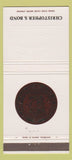 Matchbook Cover - Christopher Bond State of Missouri MO Senator 30 Strike