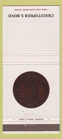 Matchbook Cover - Christopher Bond State of Missouri MO Senator 30 Strike