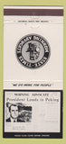 Matchbook Cover Morning Advocate News Baton Rouge LA Richard Nixon 30 Strike