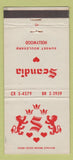 Matchbook Cover - Scandia Restaurant Hollywood CA WEAR 30 Stick