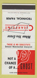 Matchbook Cover - Clearprint Technical Paper Dieterich Post WEAR 30 Strike
