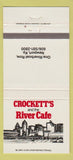 Matchbook Cover - Crockett's and the River Cafe Newport KY 30 Strike