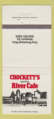 Matchbook Cover - Crockett's and the River Cafe Newport KY 30 Strike