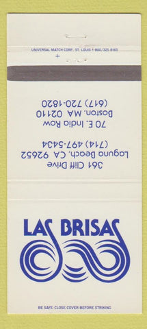Matchbook Cover - Las Brisas Laguna Beach CA Boston MA 30 Strike