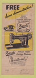 Matchbook Cover - Necchi Sewing Machines Hastings NE 30 Strike