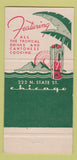 Matchbook Cover - Shangri LA Restaurant Chicago IL Cantonese 30 Strike