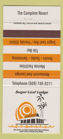 Matchbook Cover - Sugar Loaf Lodge Resort Sugar Loaf Key FL 30 Strike