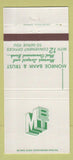 Matchbook Cover - Monroe Bank and Trust MI 30 Strike
