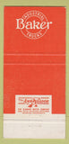 Matchbook Cover - AJ Gates Baker Fork Lifts Cleveland OH 30 Strike