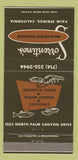 Matchbook Cover - Sorrentino's Seafood House Palm Springs CA 30 Strike