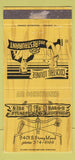 Matchbook Cover - LBJ BBQ Ribs  Chicago IL WEAR 30 Strike