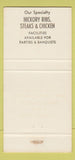 Matchbook Cover - LBJ BBQ Ribs  Chicago IL WEAR 30 Strike