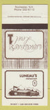 Matchbook Cover - Luneau's Restaurant Rochester NH 30 Strike