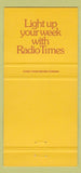 Matchbook Cover - Radio Times BBC TV UK England 30 Strike