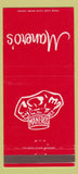 Matchbook Cover - Manero's Restaurant Hallandale West Palm Beach FL 30 Strike