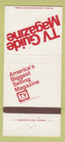 Matchbook Cover - TV Guide Magazine 30 Strike