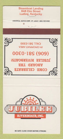 Matchbook Cover - Jubilee Riverboats Ludlow KY 30 Strike