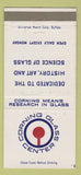Matchbook Cover - Corning Glass Center NY  30 Strike