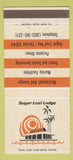 Matchbook Cover - Sugar Loaf Lodge Resort Sugar Loaf Key FL 30 Strike