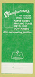 Matchbook Cover - Hayes Manufacturing Neenah WI 30 Strike