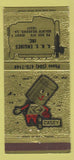 Matchbook Cover - ANS Engines Casey KC Golden Meadows LA 30 Strike