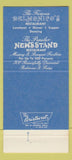 Matchbook Cover - The Delmonico Hotel New York City 30 Strike