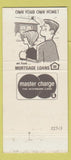 Matchbook Cover - Bank of Milton WI 30 Strike