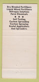 Matchbook Cover - Pontiac Fairbury Dwight Fertilizer  30 Strike