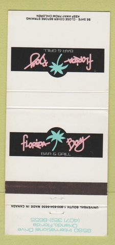 Matchbook Cover - Floria Boy Bar Grill Orlando FL 30 Strike
