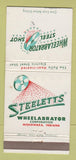 Matchbook Cover - Steelett Wheelabrator Mishawaka IN WEAR 30 Strike