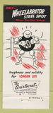 Matchbook Cover - Steelett Wheelabrator Mishawaka IN WEAR 30 Strike