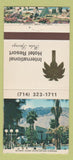 Matchbook Cover - International Hotel Resort Palm Springs CA 30 Strike