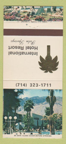 Matchbook Cover - International Hotel Resort Palm Springs CA 30 Strike
