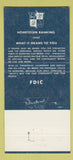 Matchbook Cover - First National Bank Pierce City MO 30 Strike