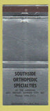 Matchbook Cover - Southside Orthopedic Specialties Kansas City MO 30 Strike